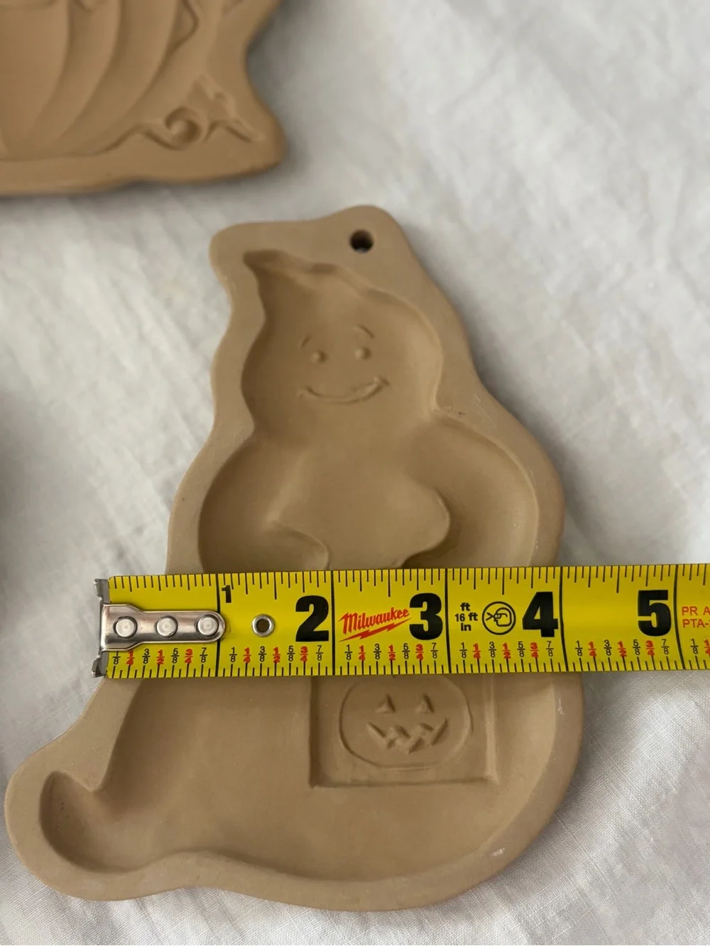Vintage brown bag\Wilton Halloween pumpkin ghost house stoneware cookie molds
